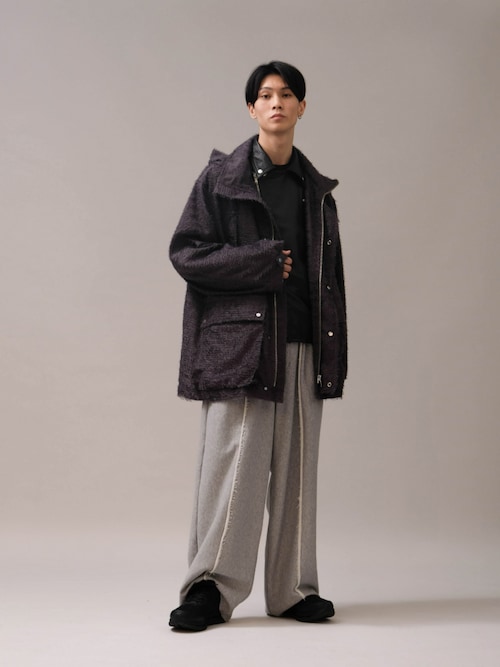 UNISEX》Dress-Fit Sheep Leather Double Rider Jacket/ドレスフィット