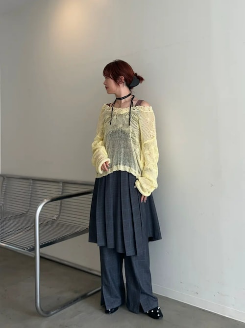 セール】Multiway Layered Pleated Skirt Pants/マルチウェイ