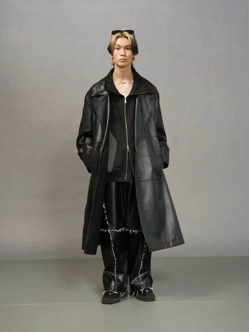 UNISEX》Sheep Leather Long coat/シープレザーロングコート【MAISON