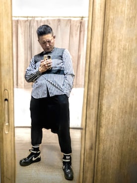BLACK COMME des GARCONSのアイテムを使った「サルエルパンツ」の人気