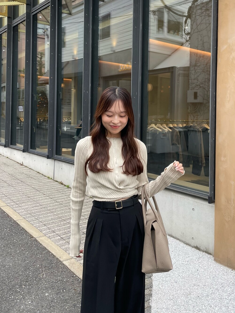 anuke Cachecoeur Knit Cardigan カシュクールニットカーディガン