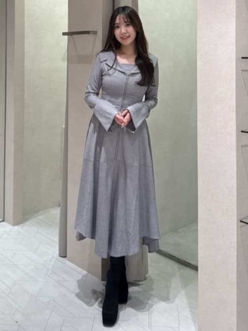 セーラーディティールフレアワンピース 秋服 冬服（ワンピース