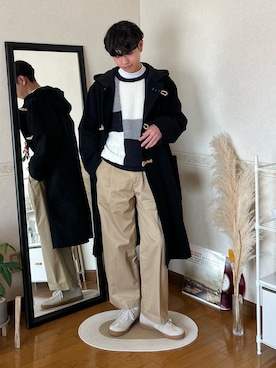 MHL.（エムエイチエル）の「WASHED WAXED COTTON（ダッフルコート