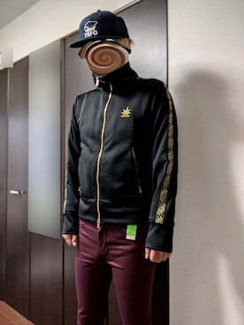 drestripのジャージ（ブラック系）を使った人気ファッション