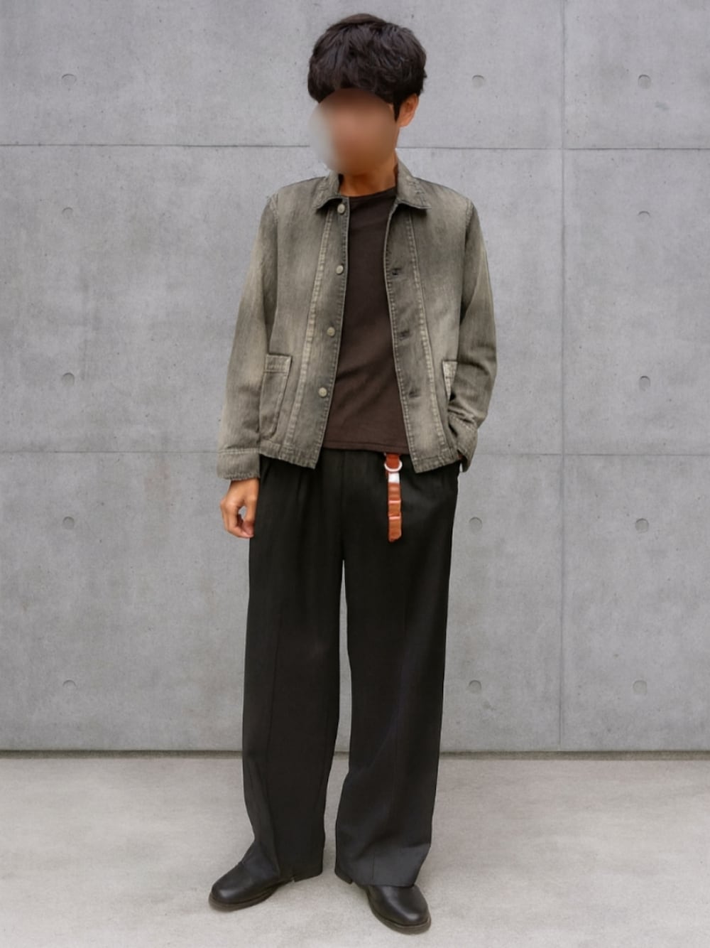 Wool Chalk Stripe Slacks Mサイズ 裾上げ済み Wool Chalk Stripe
