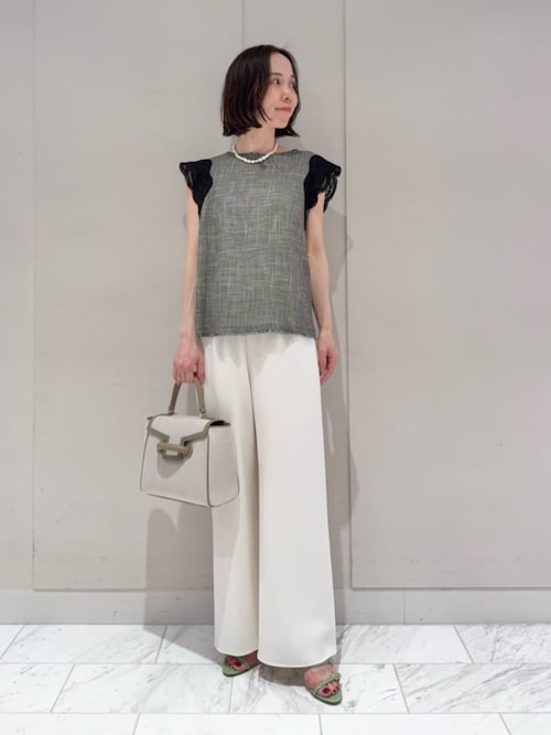 Ballsey（ボールジィ） ブラウス シャツ ポリエステルレーヨンカラミ
