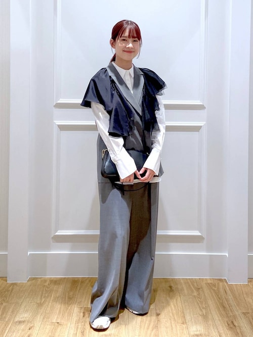 セール】【石岡真実さんコラボ第三弾】フリルサッシュツキベスト