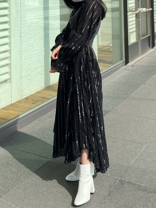 Ameri（アメリ）の「WASHI LAYERED DRESS（ワンピース）」 - WEAR