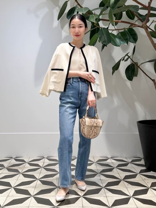 セール】ポリエステルレーヨンカラミ タックスリーブブラウス（シャツ