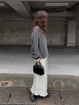 TODAYFUL/トゥデイフル】Border Long T-shirts/ボーダーロングTシャツ