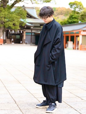 Yohji Yamamoto POUR HOMMEのチェスターコートを使った人気
