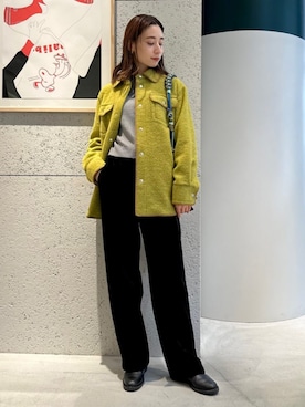 CABaN ウールフリース ステッチブルゾンを使った人気ファッション