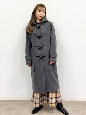 DRESSTERIORのダッフルコートを使った人気ファッションコーディネート
