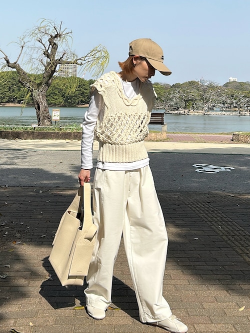 Mix Yarn Crochet Top（ベスト）｜leinwande（ラインヴァンド）の