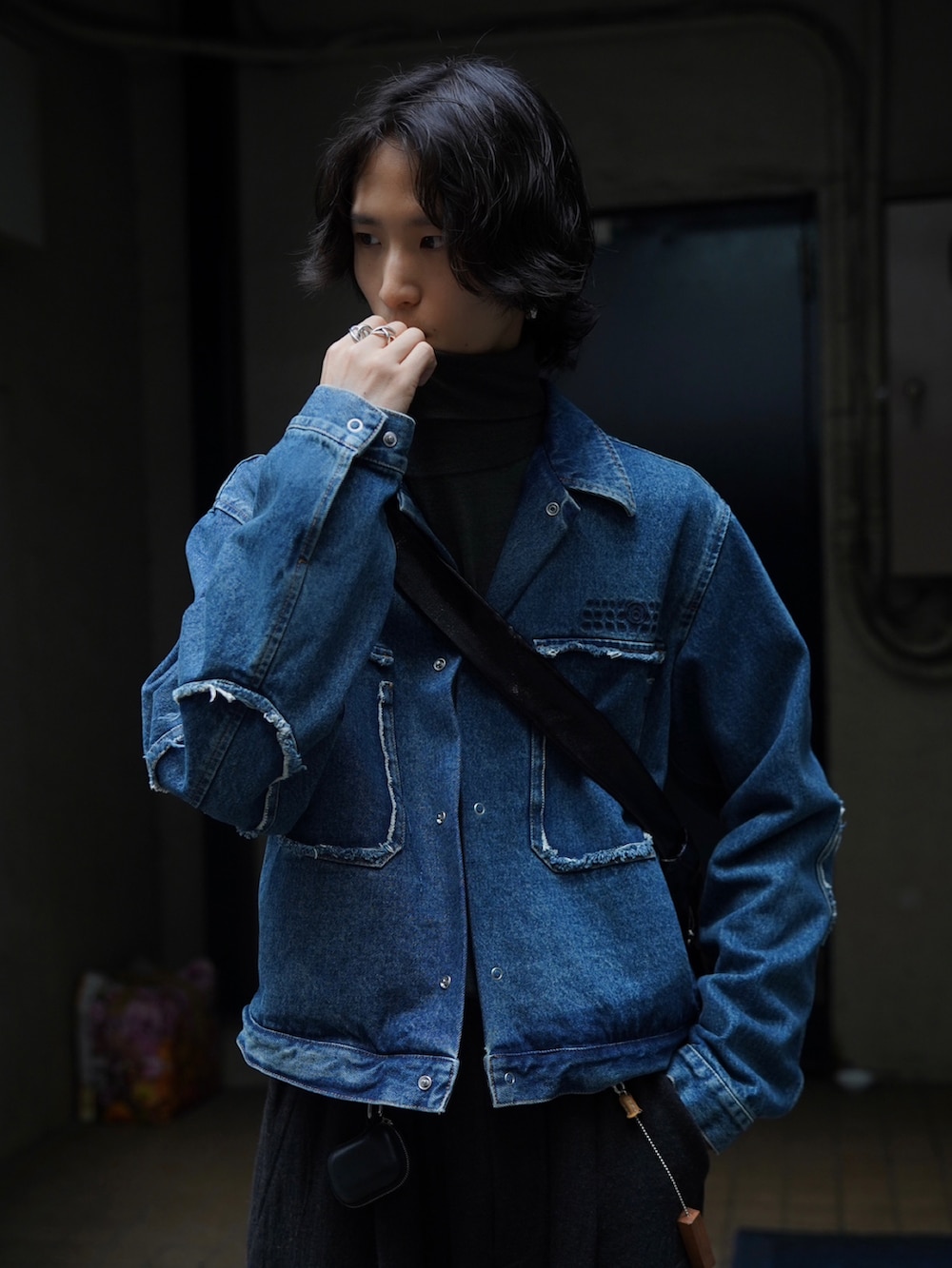 しー｜MM6 Maison Margielaのデニムジャケットを使ったコーディネート