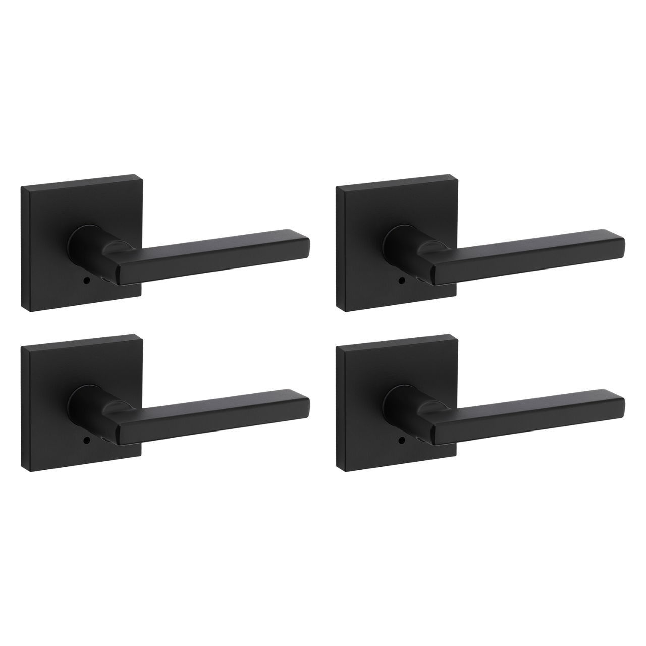 Halifax Lever (Square) - Bed/Bath - 4-Pack - | Weiser