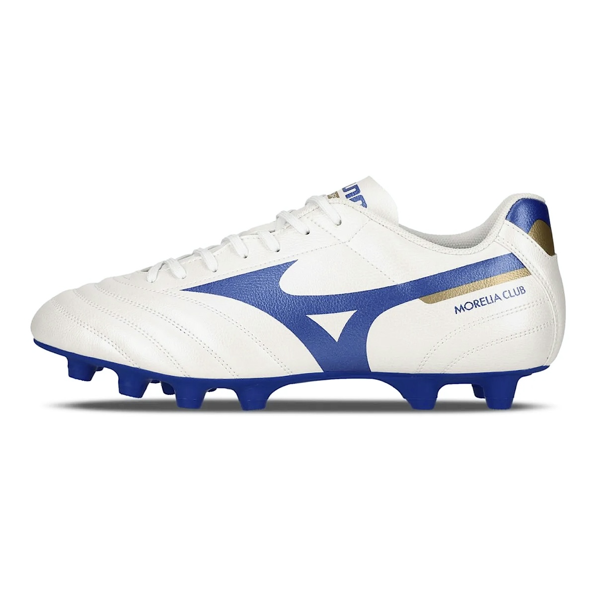 Chuteira Mizuno Campo Morelia Club MD 107680680 Branco/Azul
