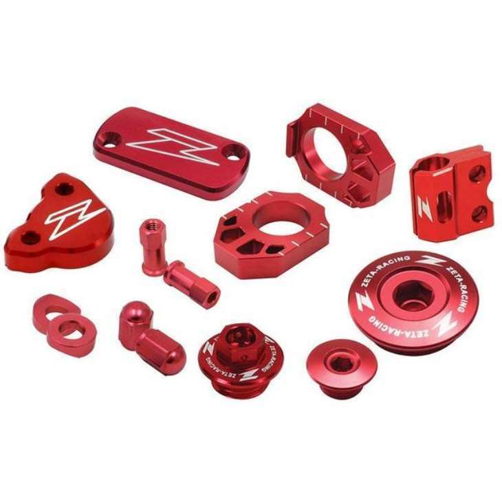 Kit Peças Anodizadas Billet Kit Zeta Crf 250R/Rx 18/23 - Vermelho