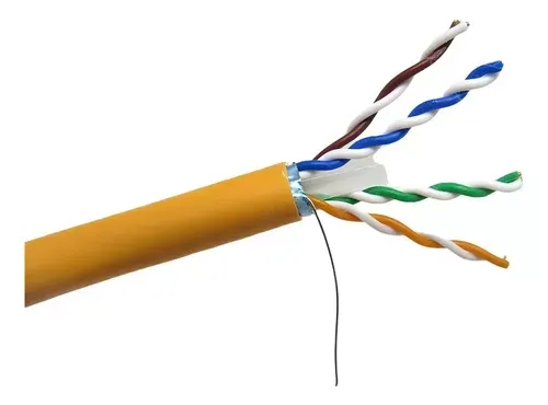 Cabo de Rede Blindado GigaLan Cat6A F/UTP LSZH Laranja - 233770123