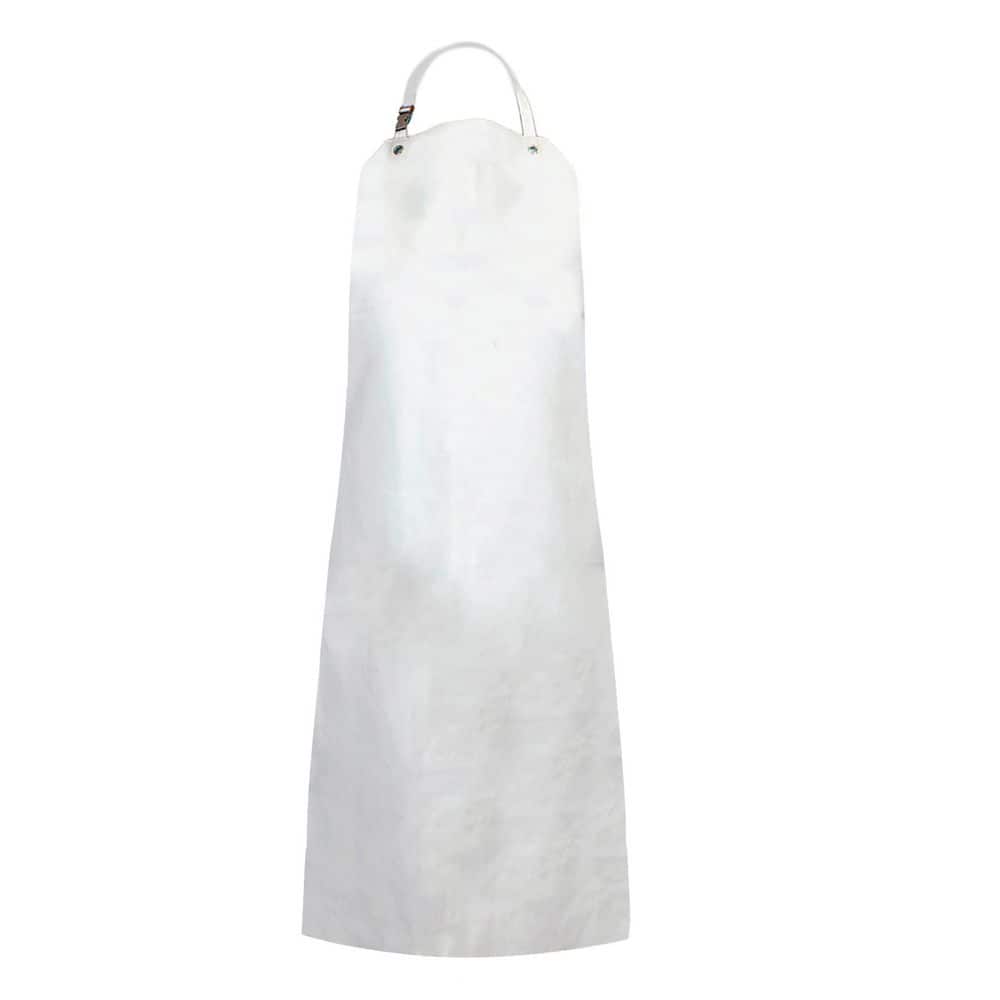 BISON LIFE White Heavy Duty Nitrile Industrial Bib Apron Chemical