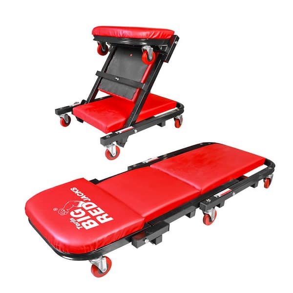 Big Red 250 lbs. 14.4 in. L Rolling Mechanic Creeper Seat with