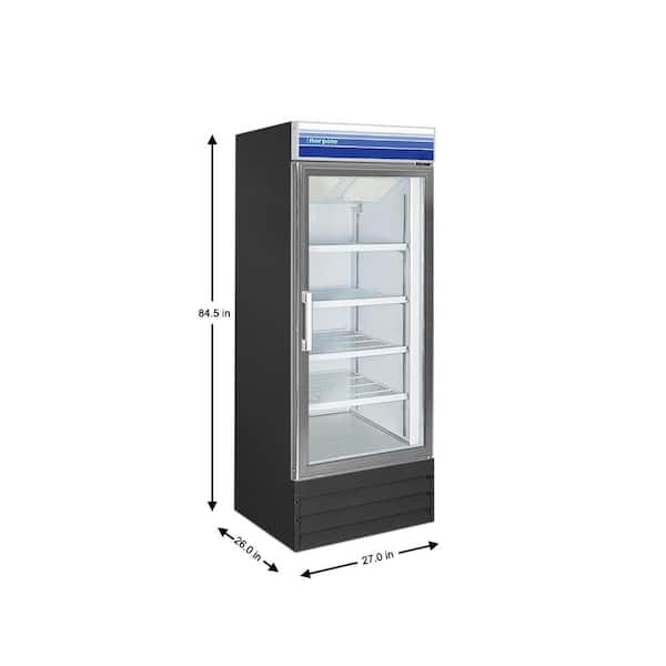 Norpole 27 in. 13 cu. ft. Commercial Merchandiser Upright Freezer