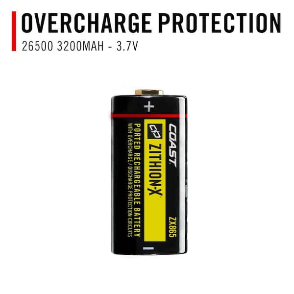 Coast ZX865 ZITHION-X USB-C Rechargeable Battery for Polysteel 400