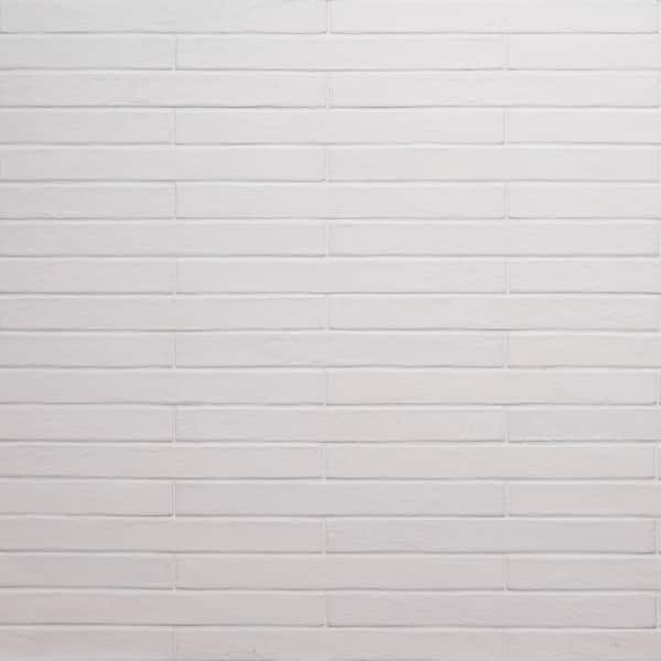 MSI Capella White Brick 2 in. x 18 in. Matte Porcelain Floor and