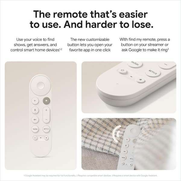 Google TV Streamer (4K) with Voice Remote - Porcelain GA05662-US