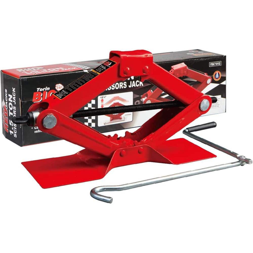 Big Red 1.5-Ton Scissor Jack T10152 - The Home Depot