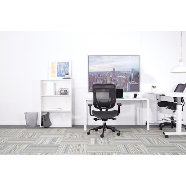 Space Seating 818 Series Black High Back Executive Office Chair