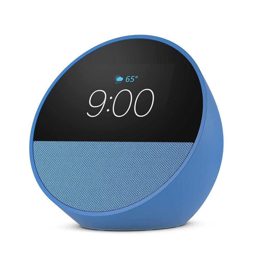 Amazon Echo Spot Smart Alarm Clock with Vibrant Sound Plus Alexa