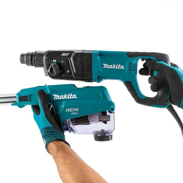 Makita 1 in. SDS-PLUS AVT Rotary Hammer, w/HEPA Dust Extractor, 3
