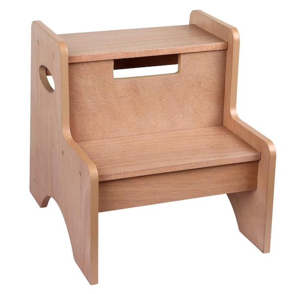 Wildkin Classic Oak MDF 2-Step Stool TSS00150 - The Home Depot