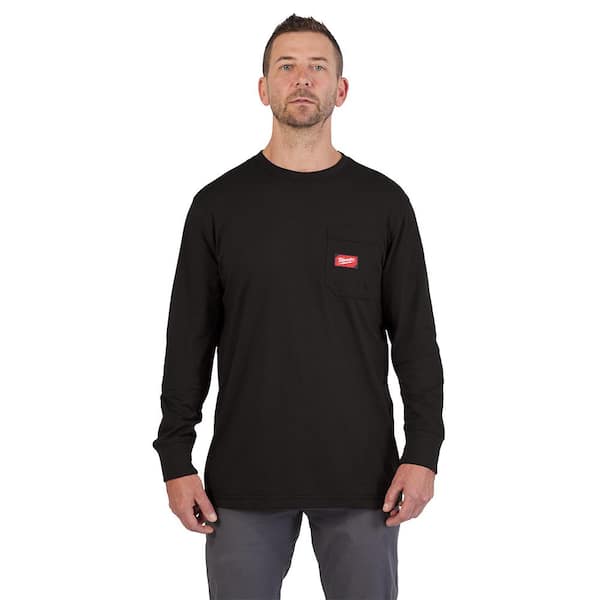 Milwaukee Men's X-Large Black GRIDIRON Cotton/Polyester Long