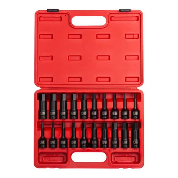SUNEX TOOLS 1/2 in. Drive Metric Universal Impact Socket Set (13