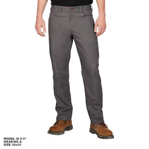 Milwaukee Men's 30 in. x 32 in. Gray Cotton/Polyester/Spandex Flex