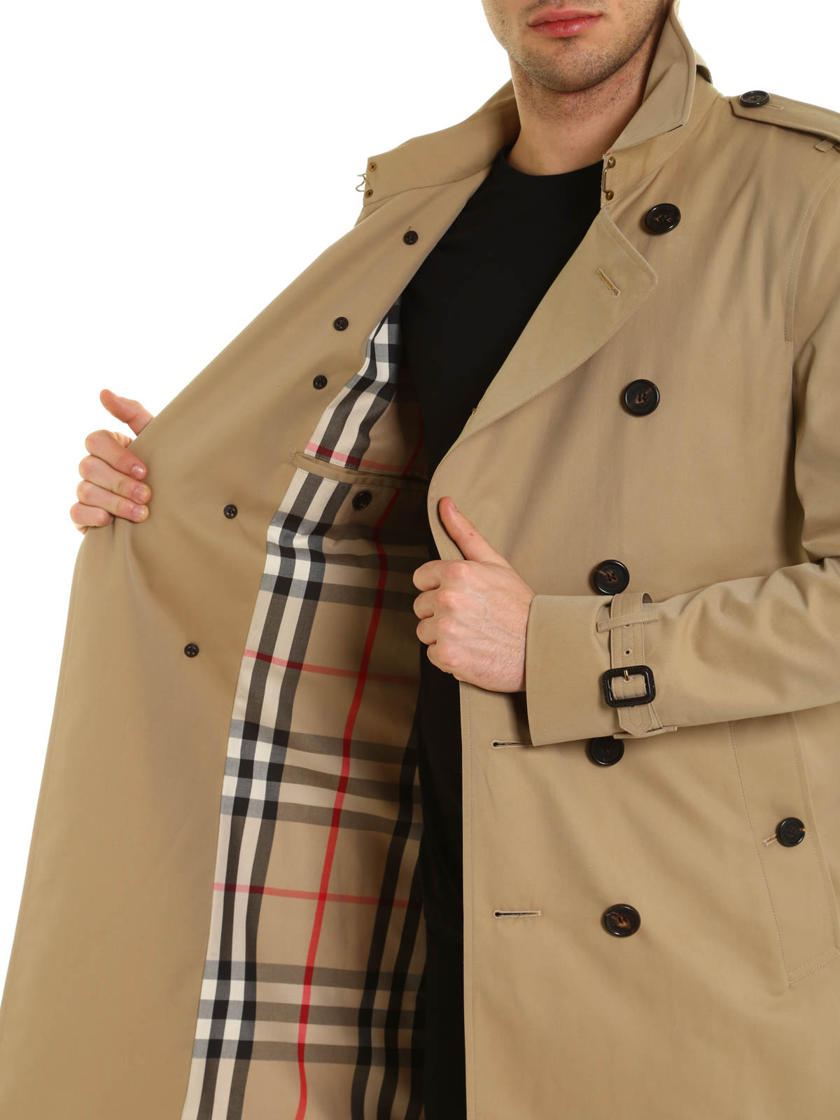 Burberry Sandringham long trench coat - Beige - Men|3911050