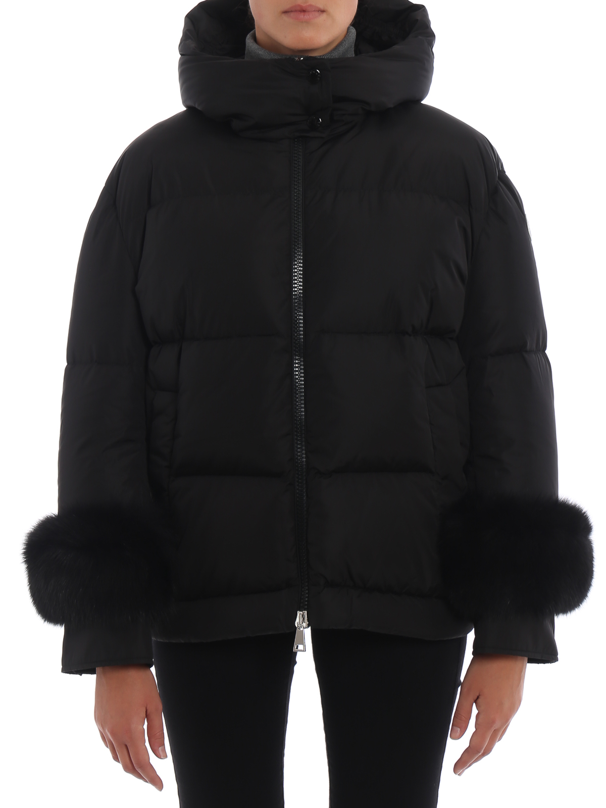 Moncler Effraie down jacket with fur cuffs|D2093469342554155999