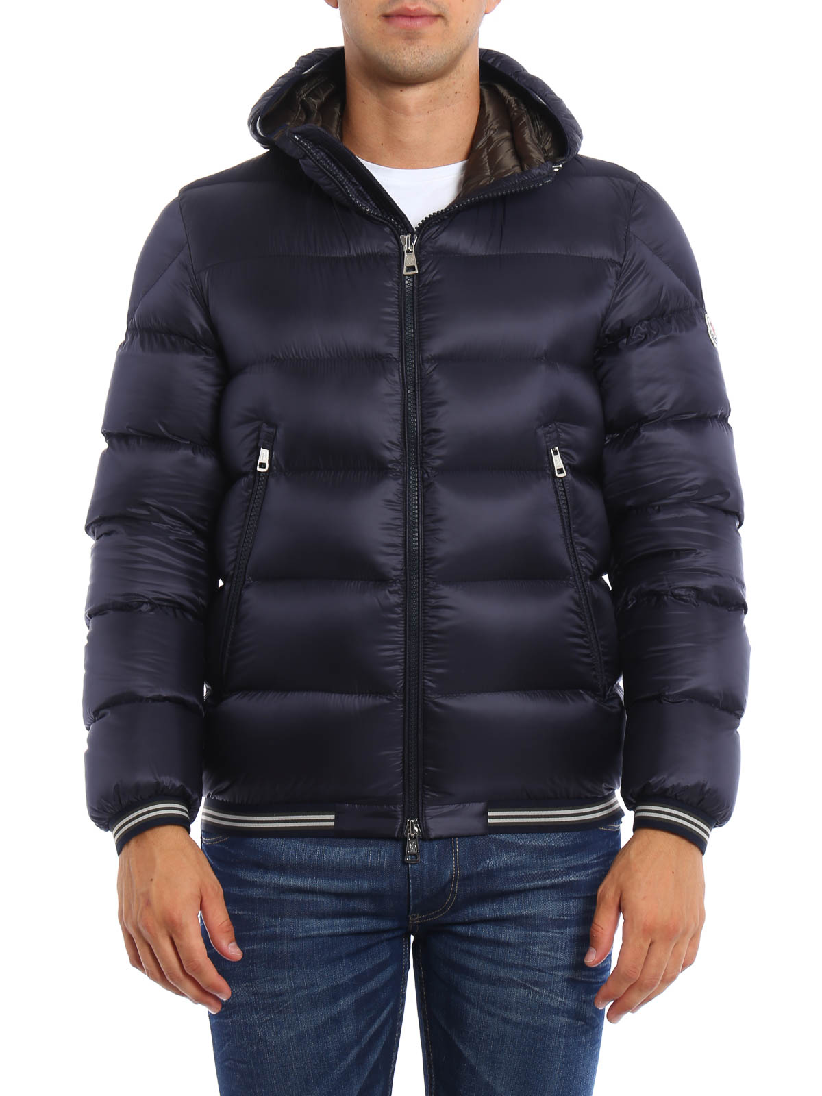 Moncler ダウンコート Jeanbart - ダークブルー|C2091419734953334742