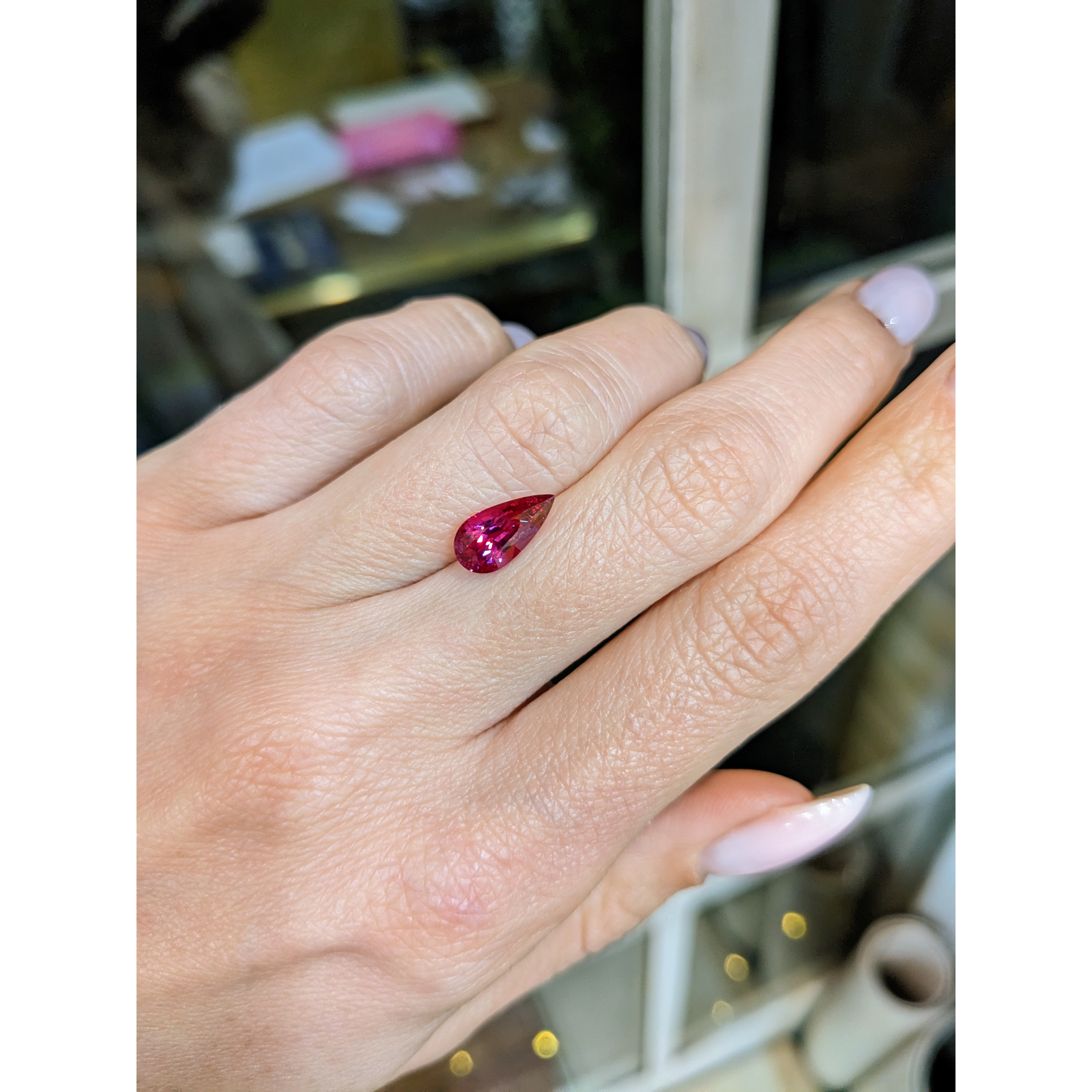 Loose Ruby - Pear 2.09 Ct. - #R13779 | The Natural Ruby Company