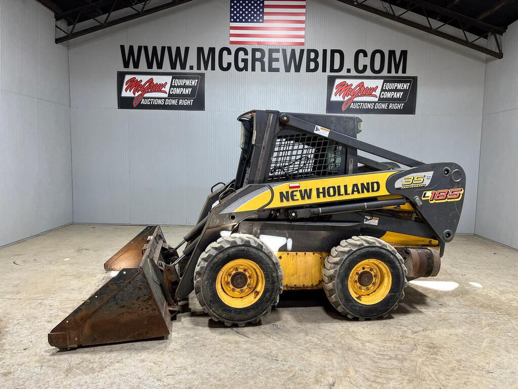 SOLD - New Holland L185 Skid Steer Loader Construction with 1,167