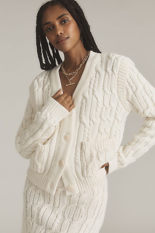 Rosé Muse Oversized cable knit OPロゼミュ Oversized cable knit OP