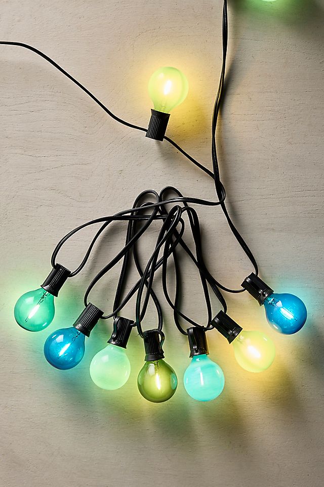 Stargazer Garden Lights, Set of 21 Bulbs, Northern Lights | AnthroHome