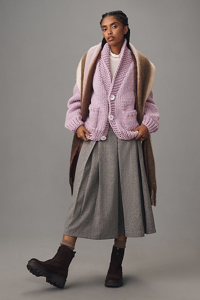GOGO Sweaters Short Ski Cardigan Sweater | Anthropologie