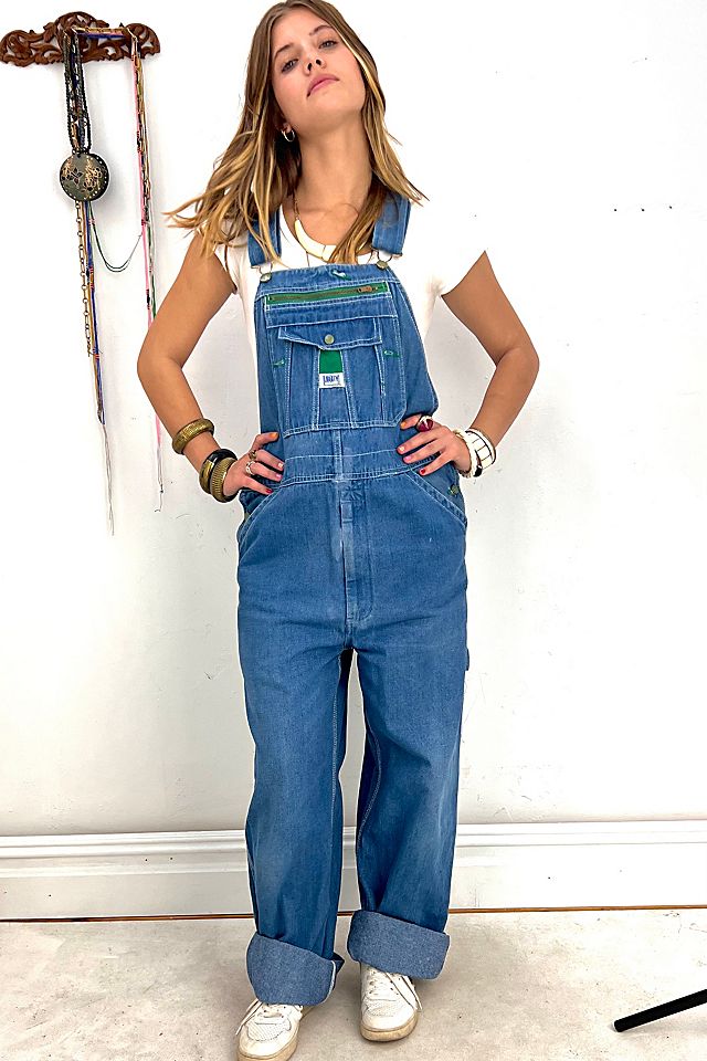 Vintage Light Wash Denim Liberty Overalls Selected by Anna Corinna