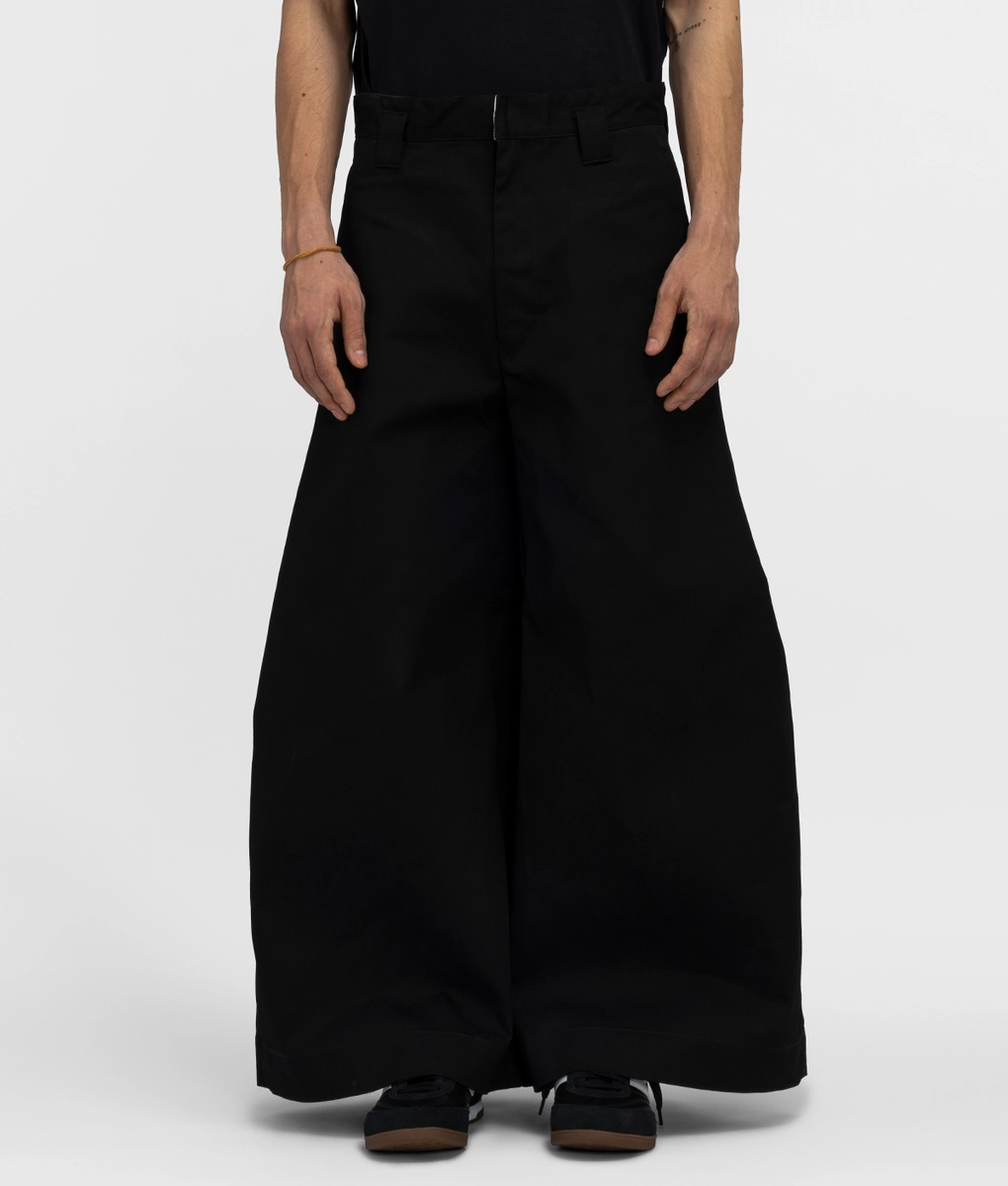 Shinyakozuka - SHINYAKOZUKA PANTALON WITH DICKIES COLOURLESS BLACK