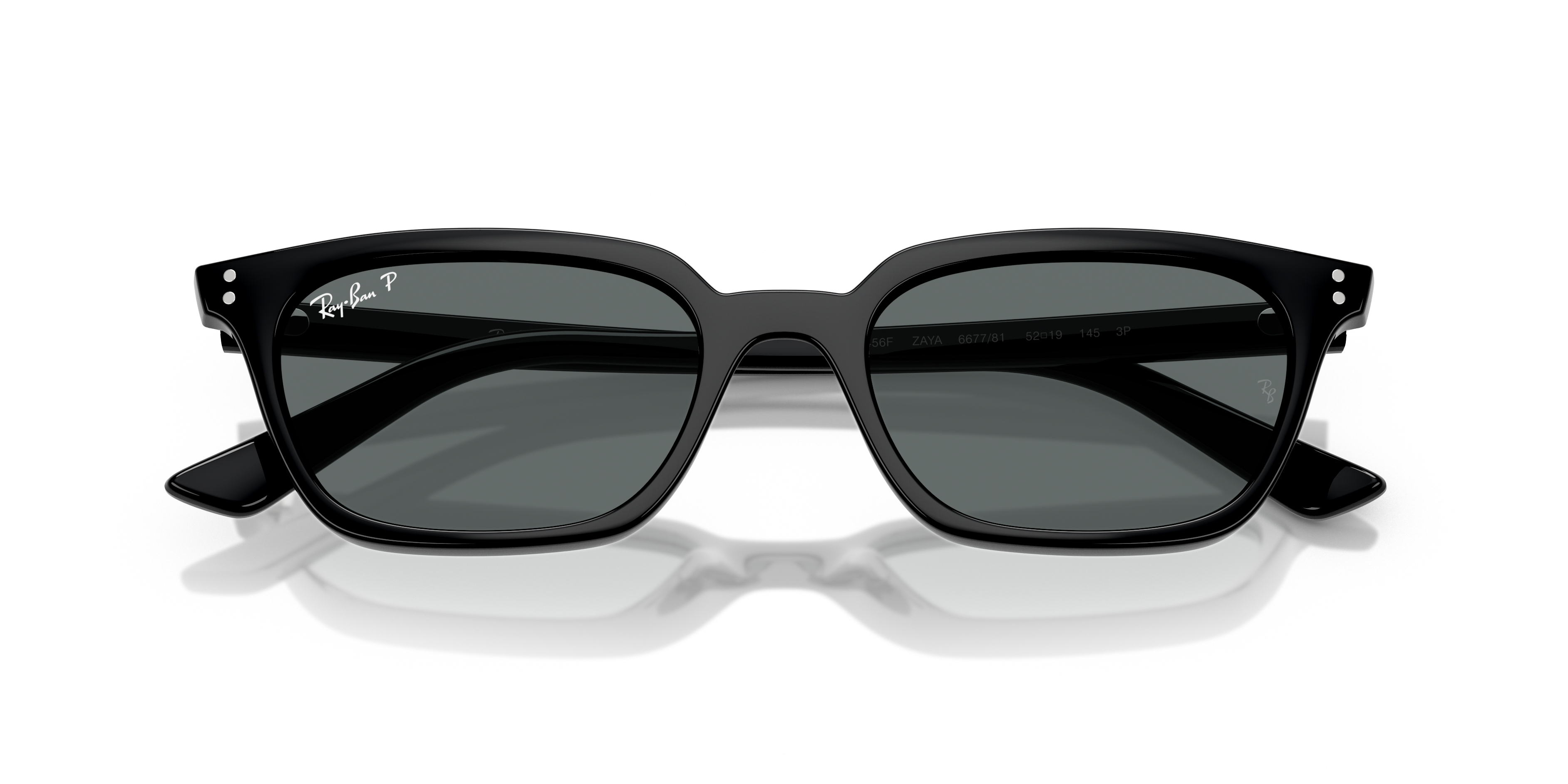ZAYA BIO-BASED Sunglasses in Black and Dark Grey Polar - RB4456F