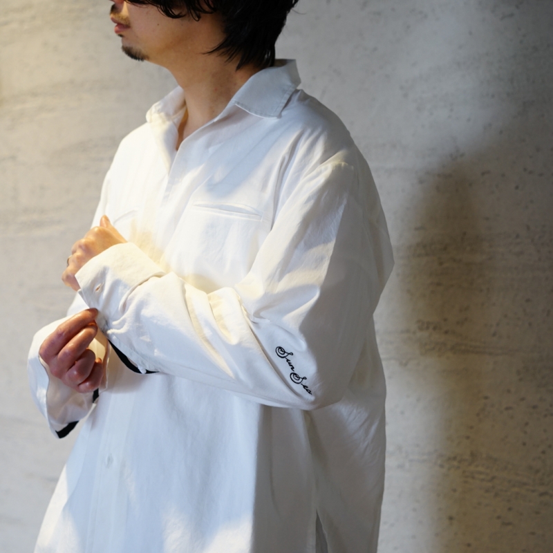 SUNSEA (サンシー) 30th Collectionの新作、Shrinkage Cotton Shirt