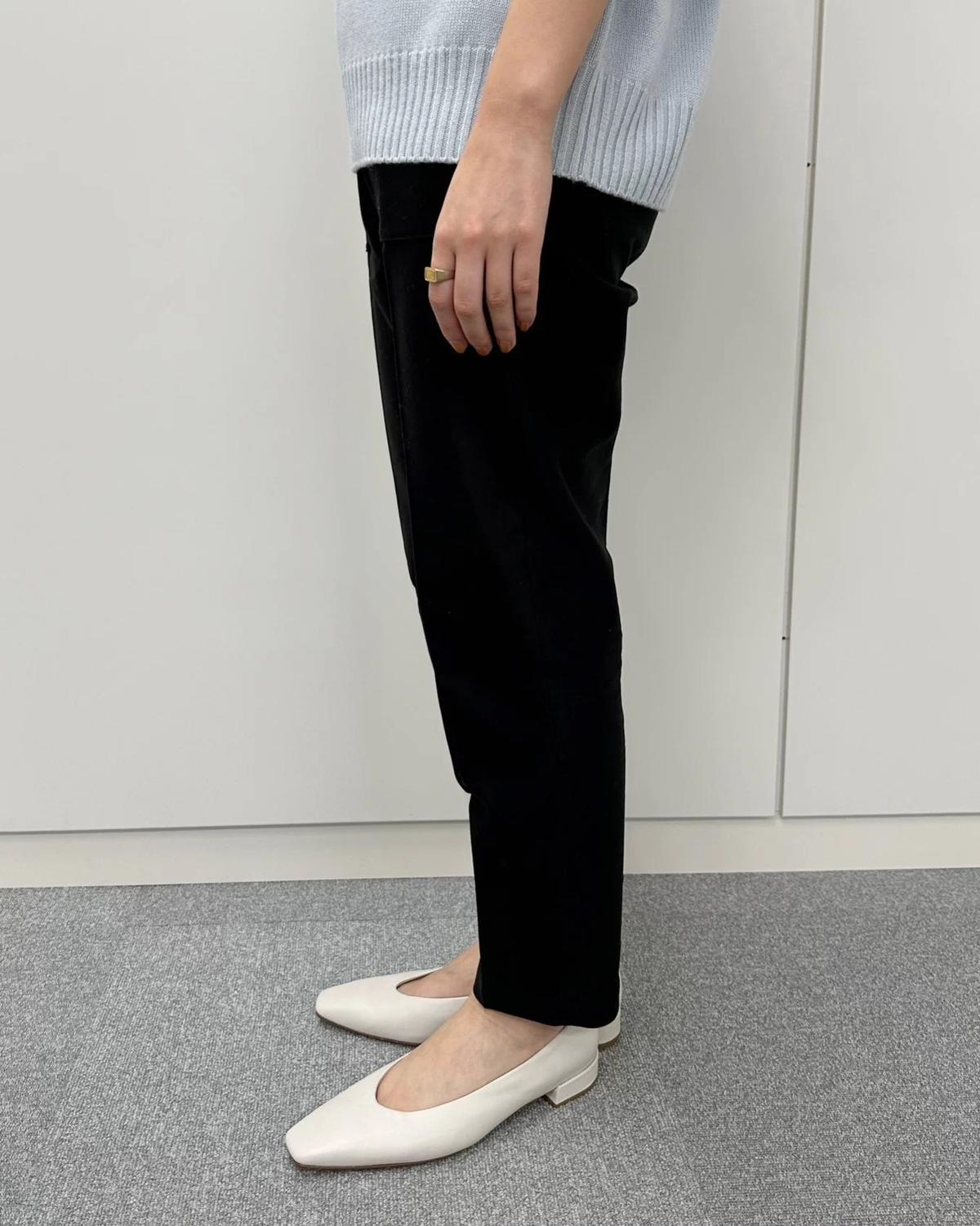 E by éclatの大ヒット 「大人ベイカーパンツ」 身長152cmと164cm